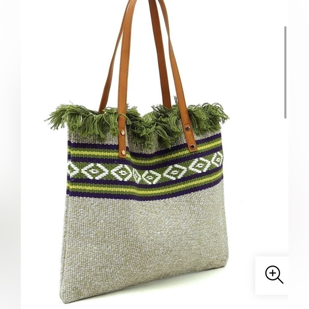 NEW Aztec patter fabric tote